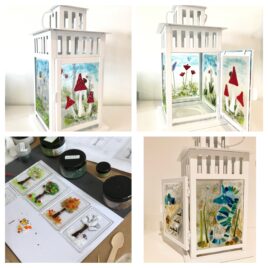 Fused Glass Lantern Workshop Saturday 10th May 2025 – Day- Walford Mill, Wimborne, Dorset